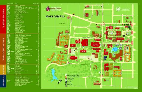 Campus Map Office Of Transportation Services